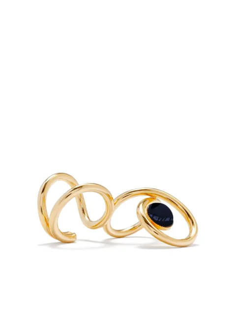 DESTREE Louise Double inset-gemstone ring 