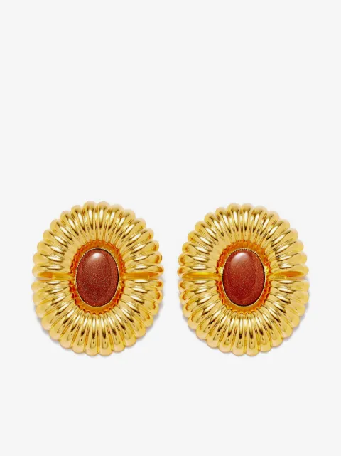 DESTREE embossed stud earrings