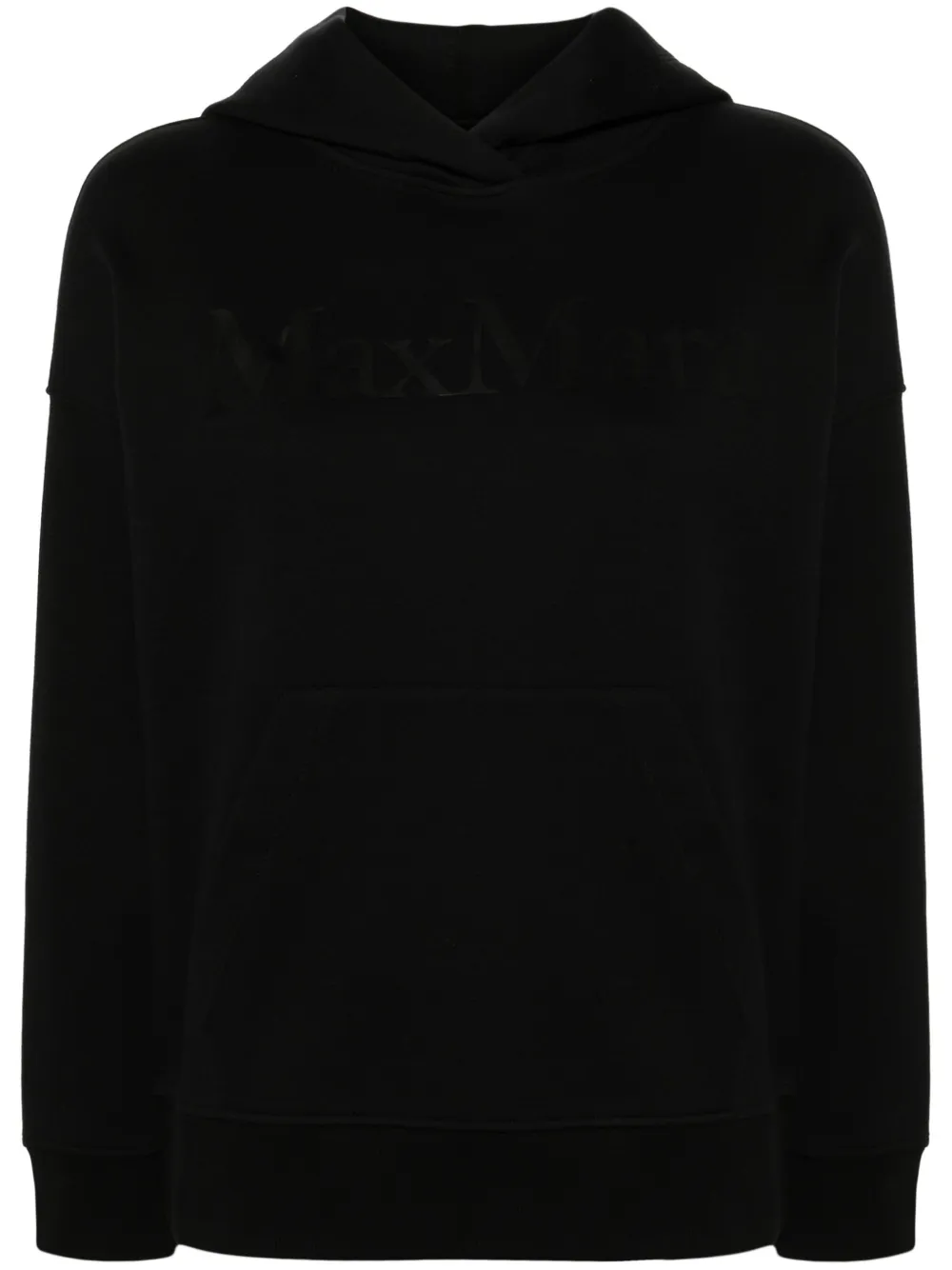 Shop 's Max Mara Palmira Logo-appliqué Hoodie In Black