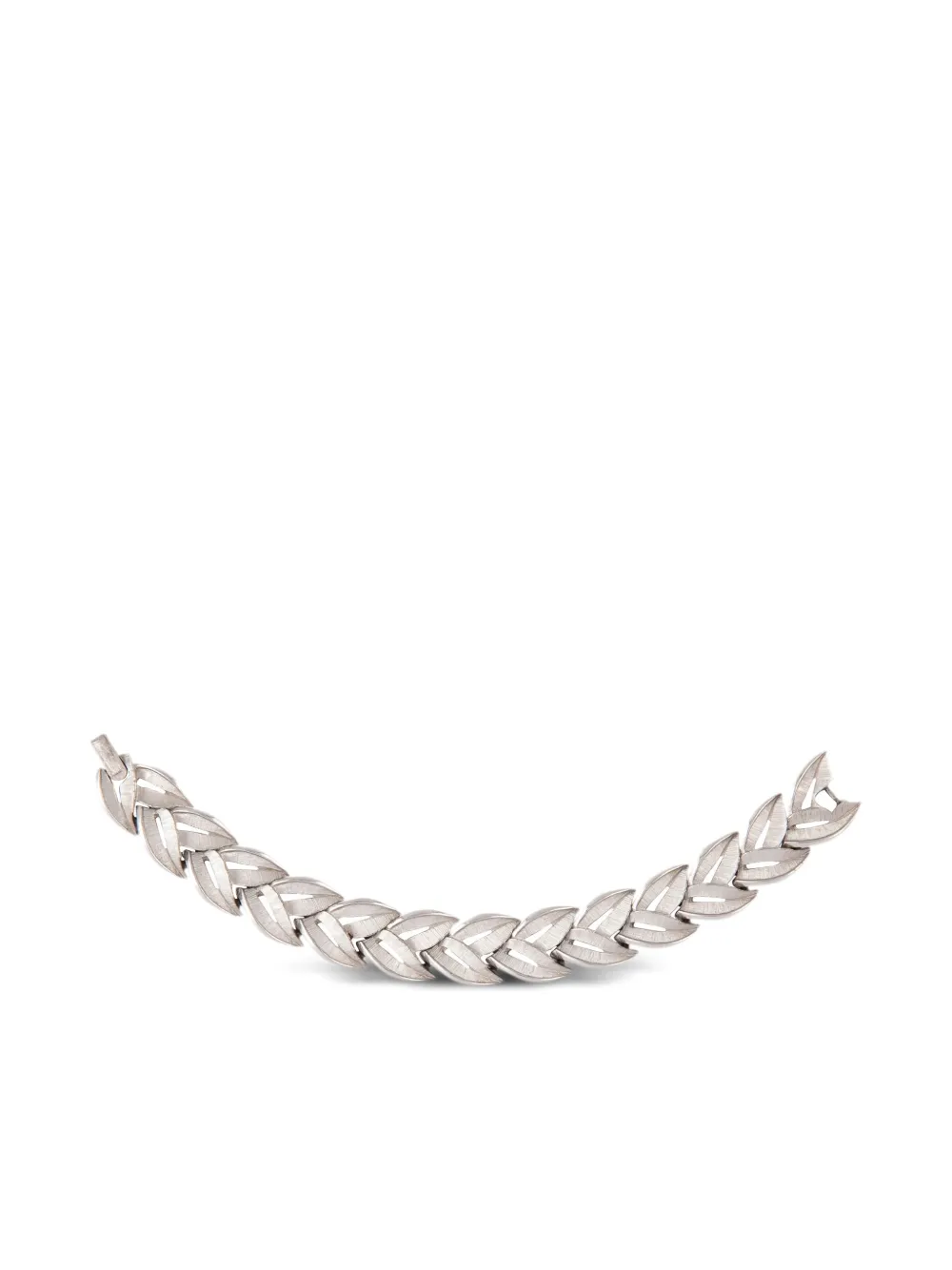 Pre-owned Susan Caplan Vintage 1950s Trifari Bracelet In Silver