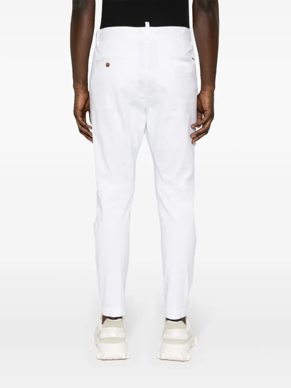 Shop Dsquared2 Sexy Tapered Trousers In White