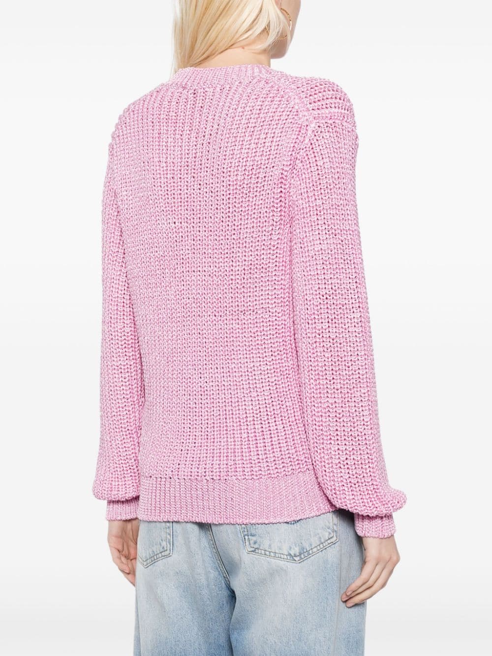 Shop Isabel Marant Crew-neck Knit Jumper In Pink