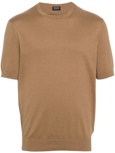 Zegna knitted cotton T-shirt