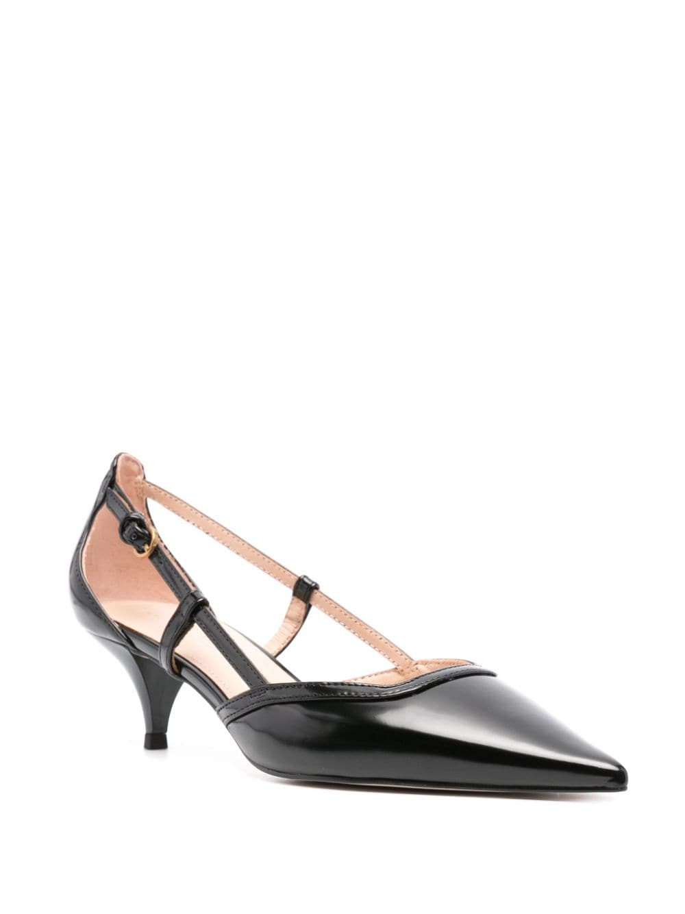 Shop Pinko 50mm Pointed-toe Pumps In Black