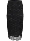 Simkhai Karolina open-knit midi skirt - Black