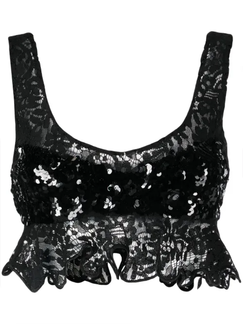 Débardeur à fleurs en dentelle - Cynthia Rowley - Modalova