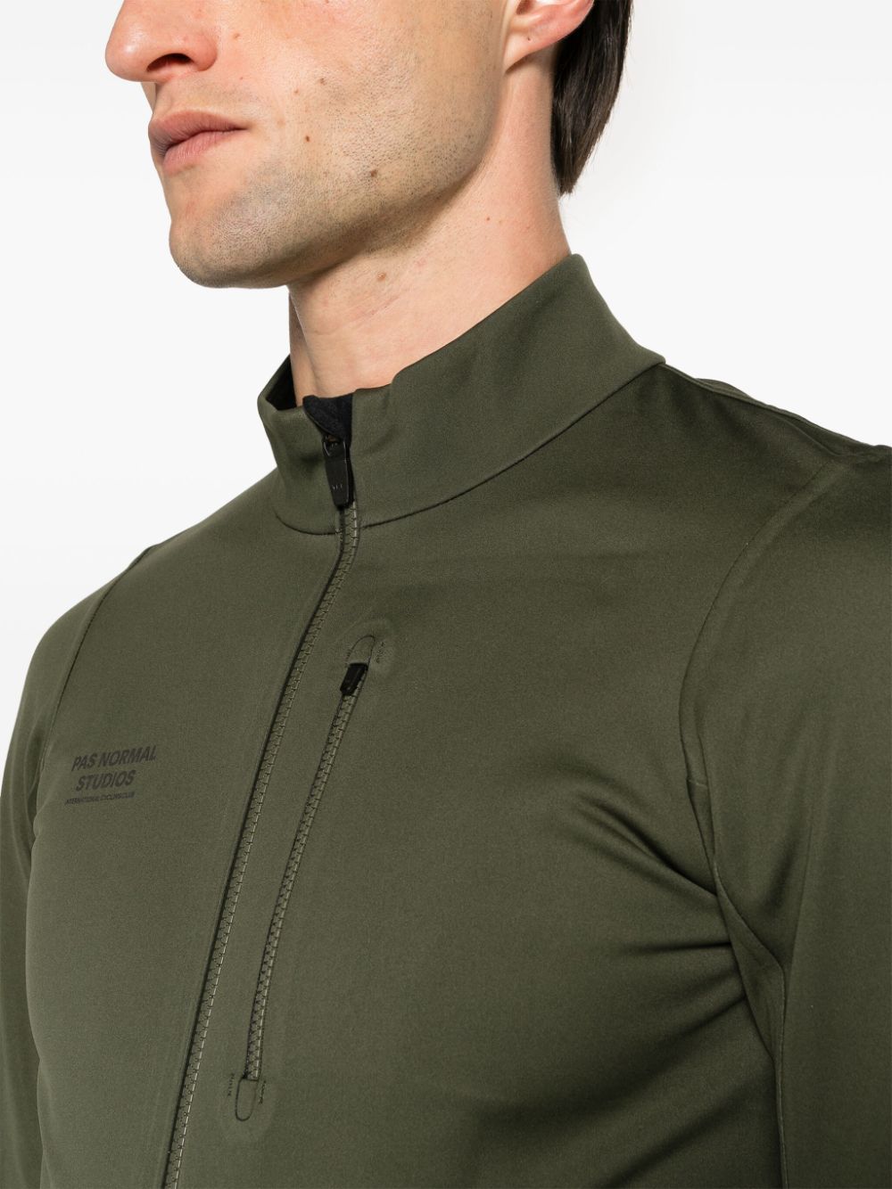 Shop Pas Normal Studios Essential Thermal Performance Jacket In Green