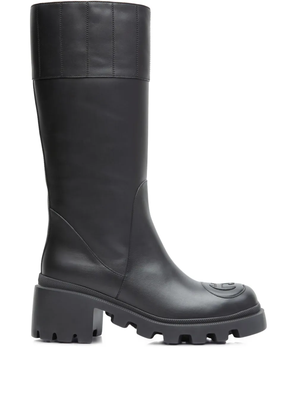 Gucci Stiefel mit GG - Schwarz