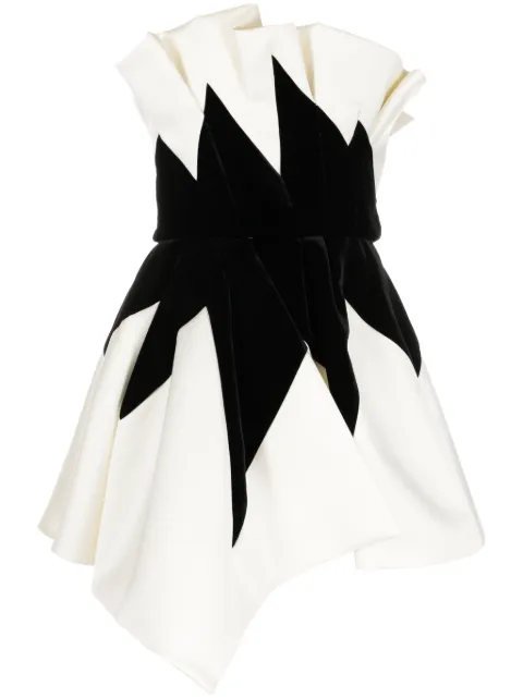 Zuhair Murad strapless flared minidress