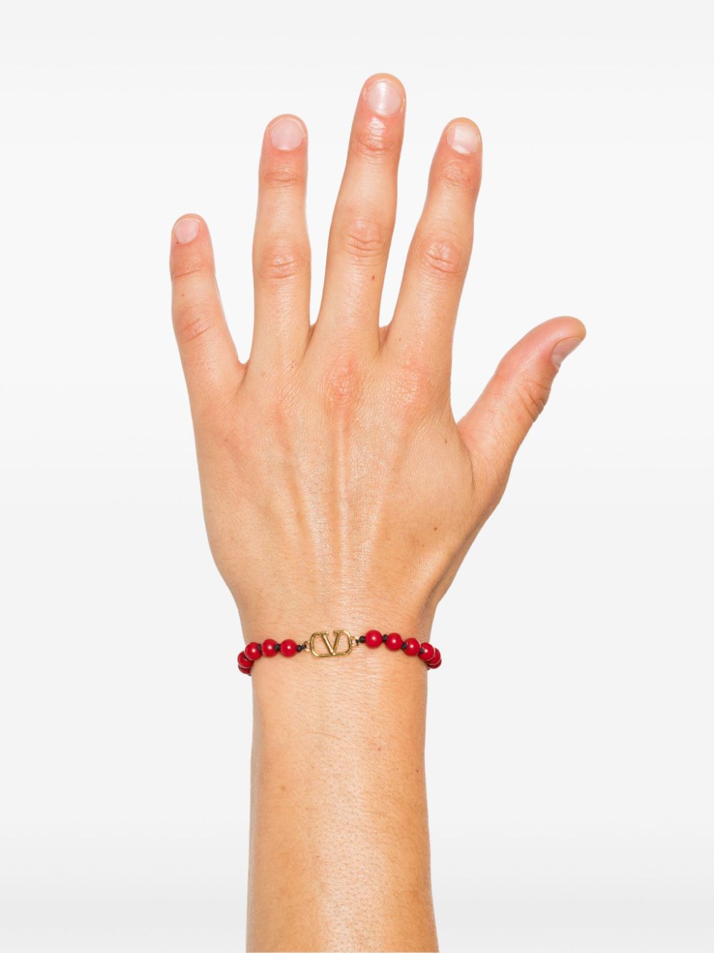 Valentino Garavani Armband met VLogo-plakkaat - Rood