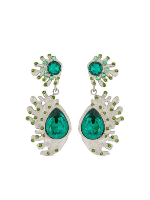 Oscar de la Renta Pear-Shaped Cactus drop earrings