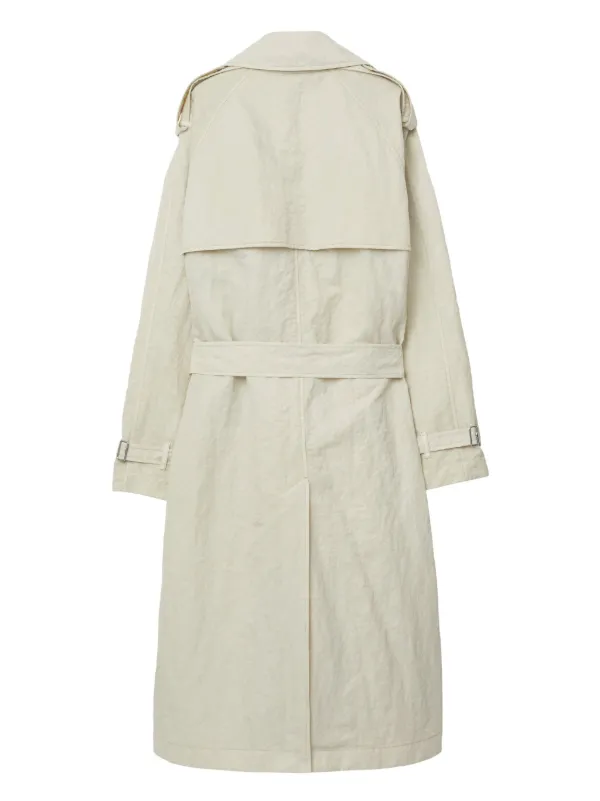 Burberry ダブルブレスト トレンチコート | ニュートラル | FARFETCH JP