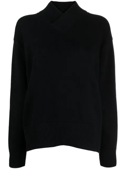 Studio Nicholson crossover-neck knitted jumper