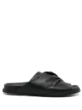 Rick Owens Morbius Granola leather sliders - Black