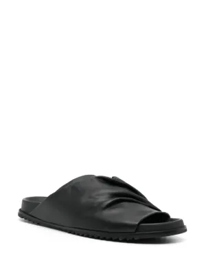 【RICK OWENS】レザースライドサンダル 極美品▽Rick Owens リックオウエンス Mobious Granola スライド