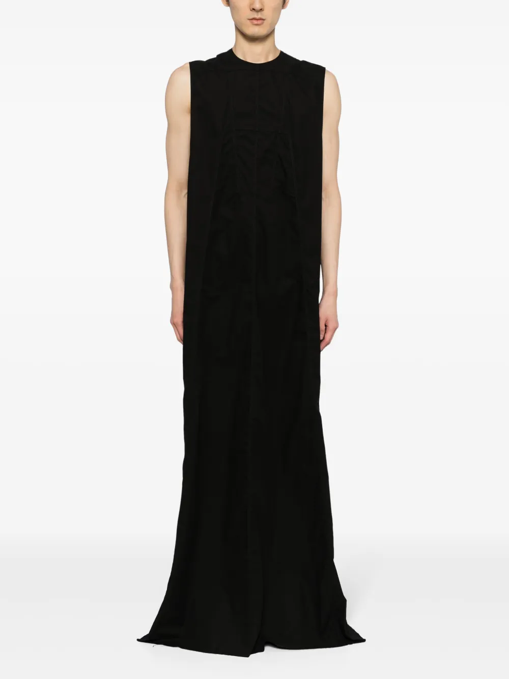 Rick Owens Lido poplin gown dress - Zwart
