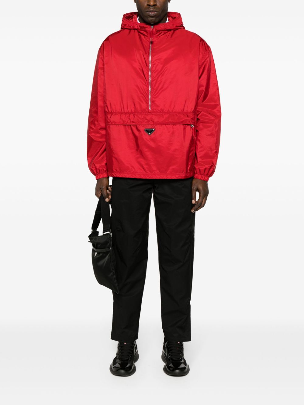 Prada Jack met capuchon en logo - Rood