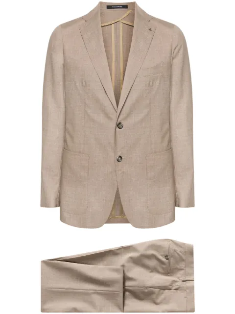 Tagliatore brooch-detail single-breasted suit