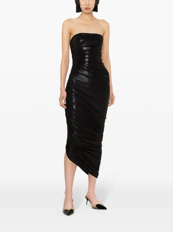 Norma Kamali Strapless Diana Gown in Black - Size S