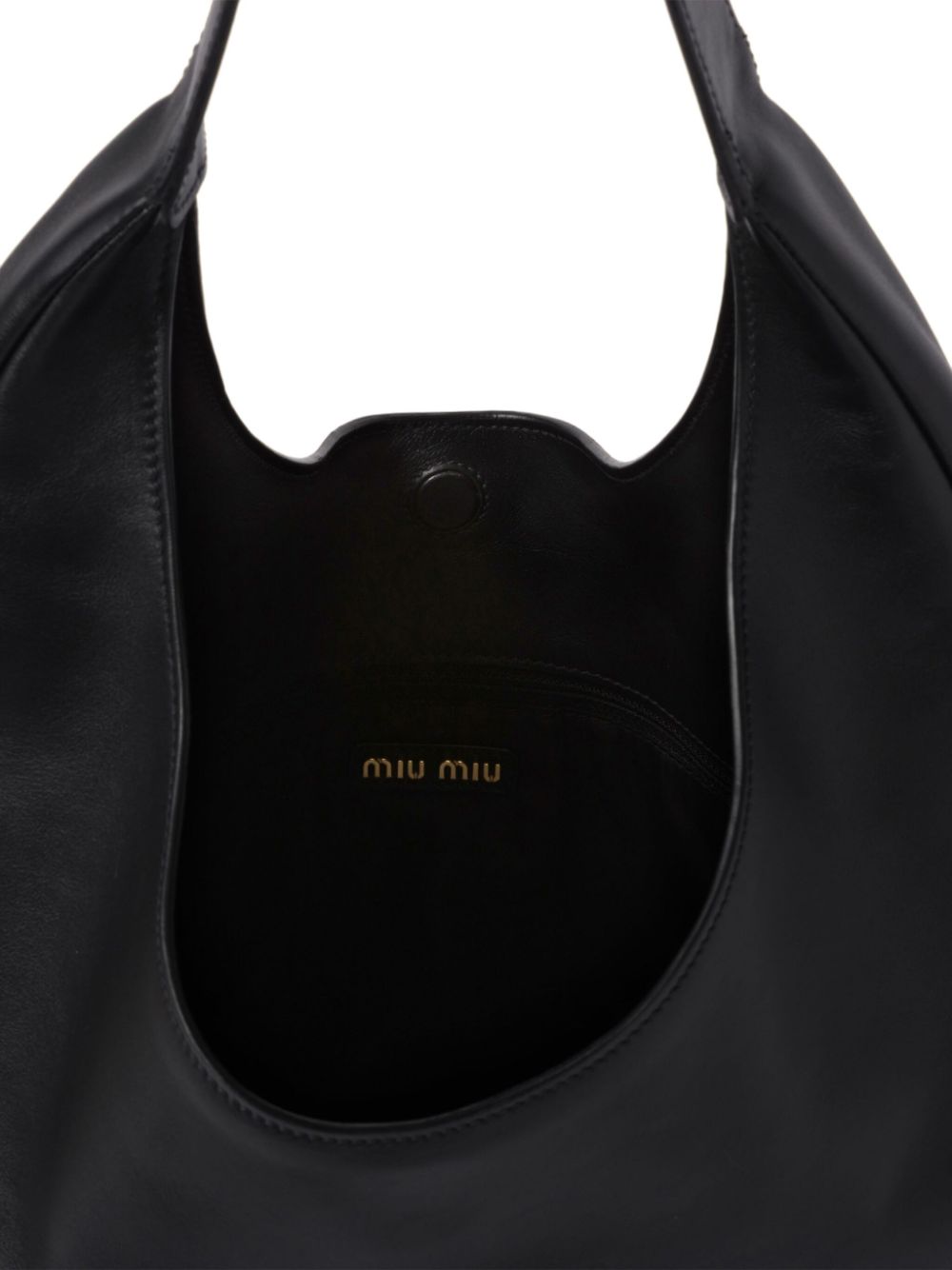 Miu Miu logo-debossed leather tote bag WOMEN