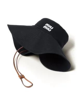 MIU MIU バケットハット 黒 ブラック バケットハット (MiuMiu/ハット) 106398710【BUYMA】