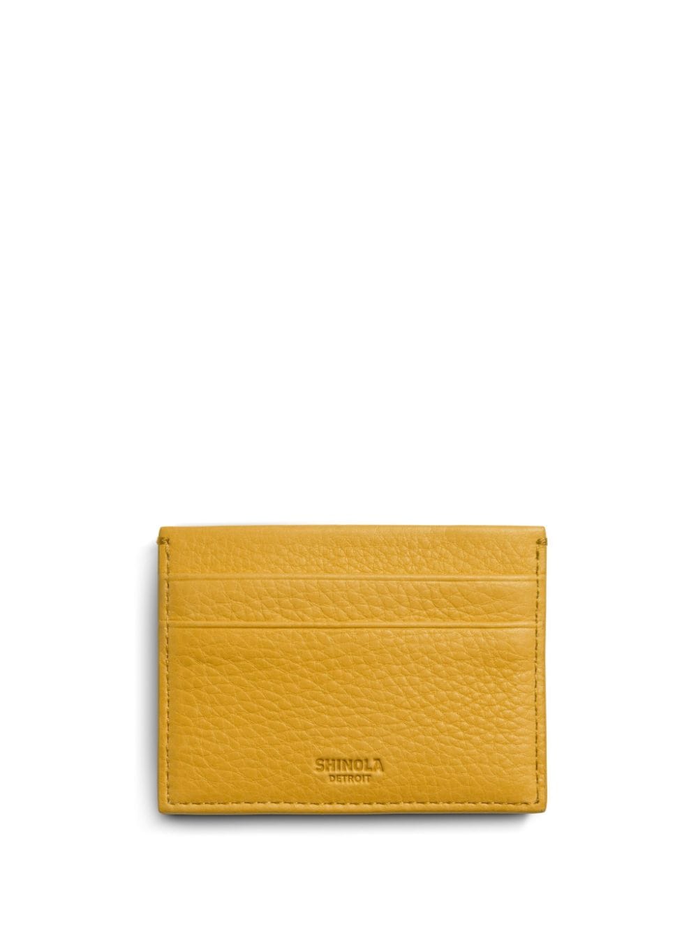 Shop Shinola Grained Leather Wallet In 黄色