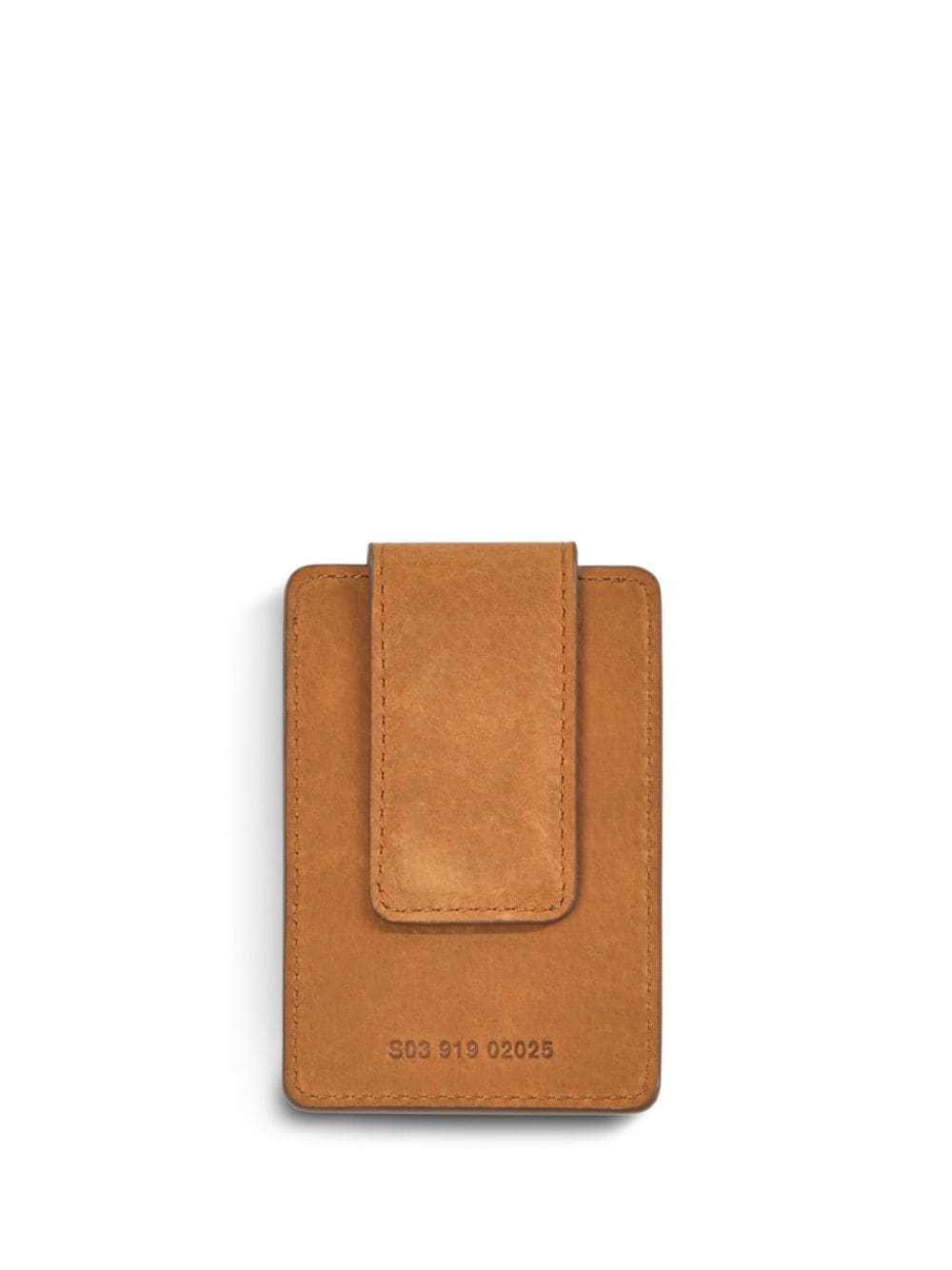 Shop Shinola Money-clip Leather Wallet In Brown