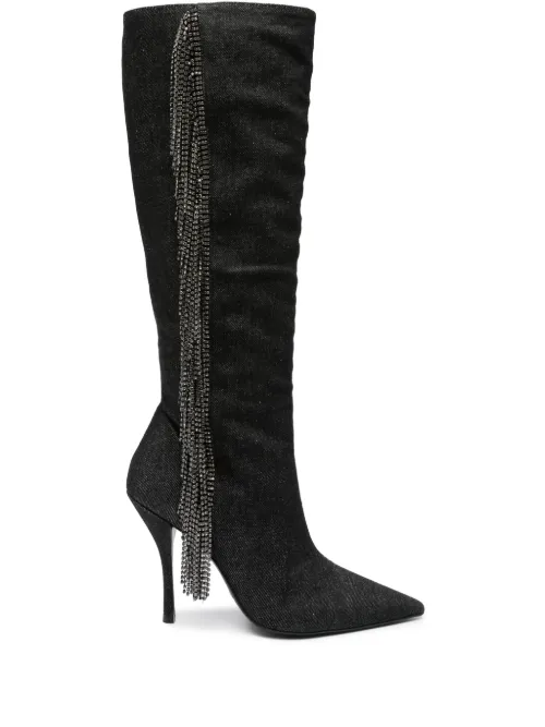 Bottes Crystal Frange 100 mm - Stuart Weitzman - Modalova
