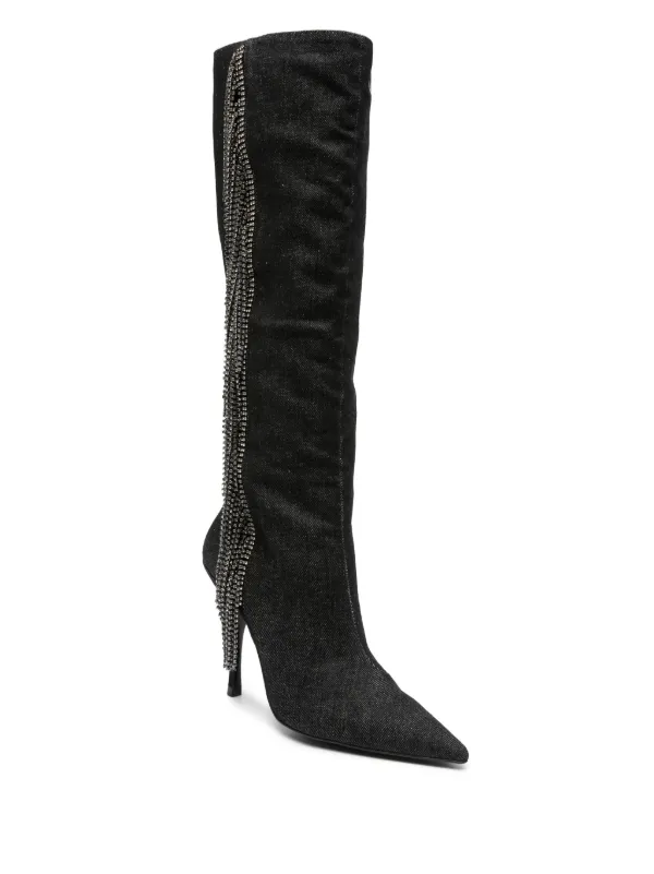 Womens Boots Fringed Knee High Boots Sam Edelman Ellis Knee High