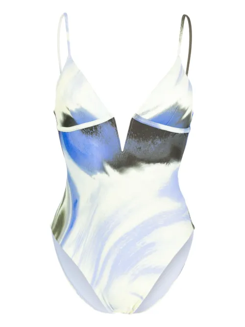 Maillot de bain Maelle à imprimé abstrait - Simkhai - Modalova
