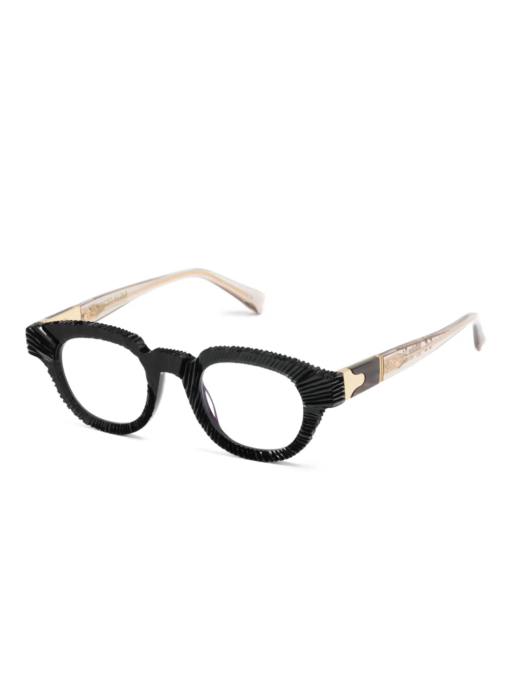 Kuboraum Mask P1 bril met rond montuur - Zwart