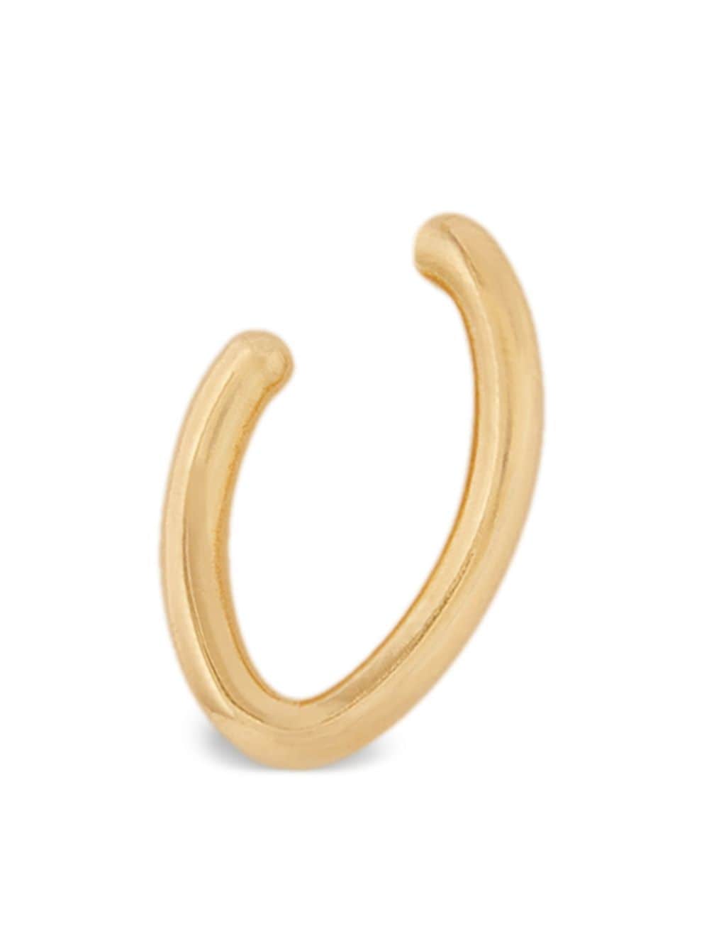 Shop Oscar De La Renta O Hoop Earrings In Gold