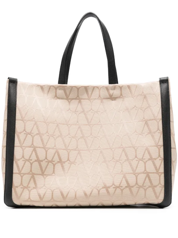 Valentino Garavani Vロゴ ハンドバッグ | ニュートラル | FARFETCH JP