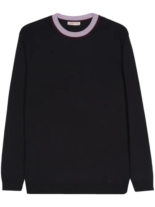 Pull à col rayé - Valentino Garavani - Modalova
