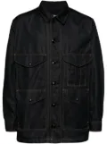 Junya Watanabe MAN elbow-patches denim jacket - Blue
