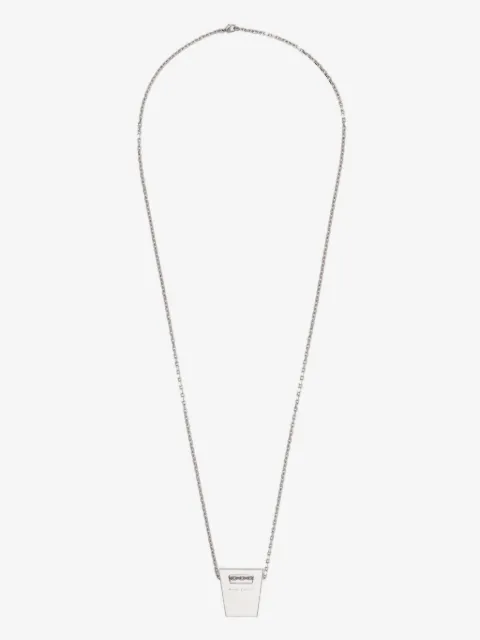 Rick Owens Dogtag charm necklace