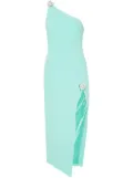 David Koma Crystal Ball one-shoulder midi dress - Green