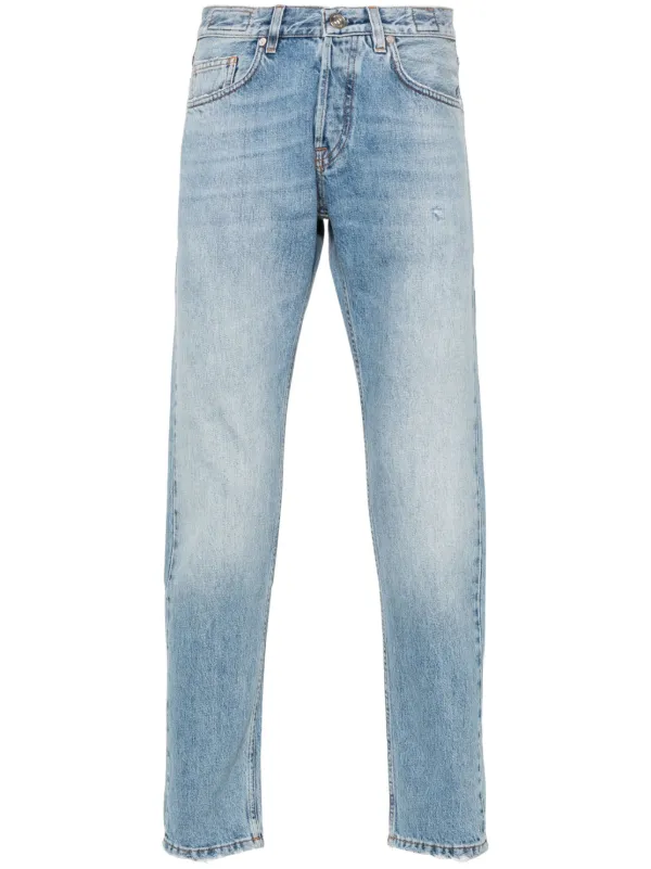 Eleventy Distressed tapered-leg Jeans Blue FARFETCH IN
