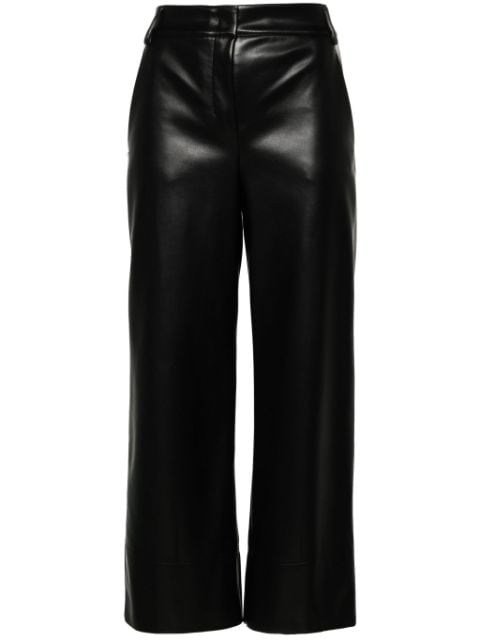 'S Max Mara faux-leather cropped trousers