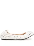 ISABEL MARANT Belna studded ballerina shoes - White