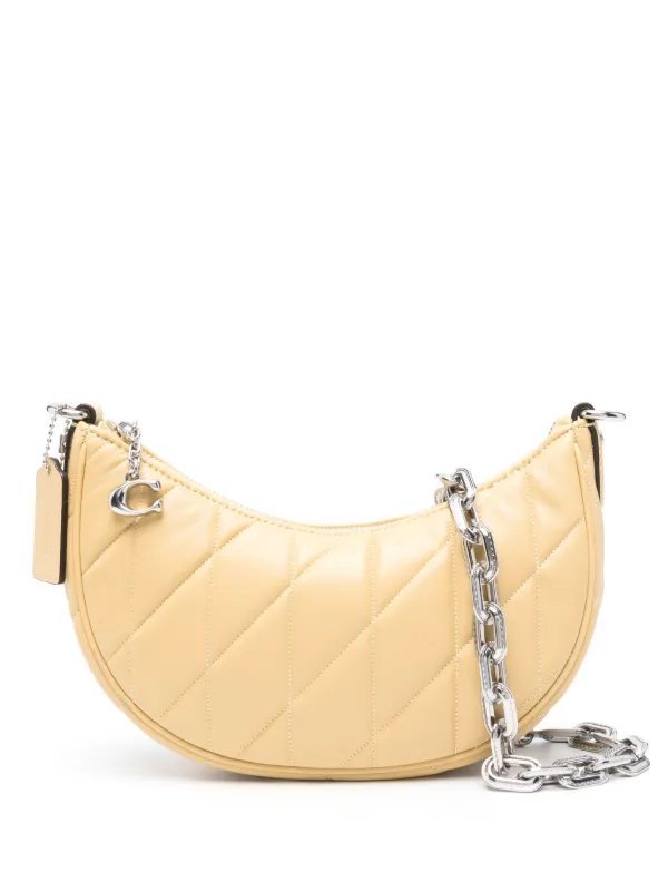 Coach Mira quilted leather Shoulder Bag Yellow FARFETCH IE