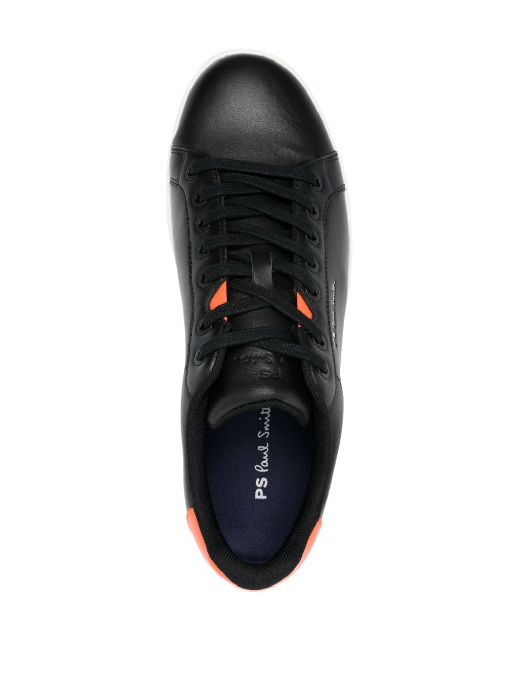 Shop Ps By Paul Smith Albany Leather Sneakers In Black