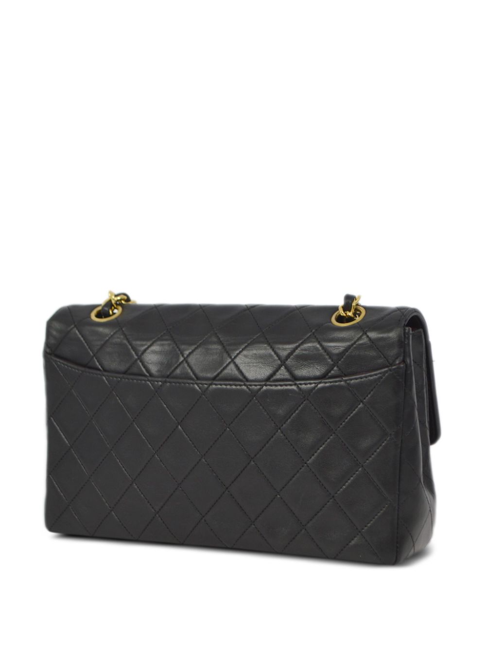 CHANEL Pre-Owned 1990 Flap Double Flap schoudertas - Zwart