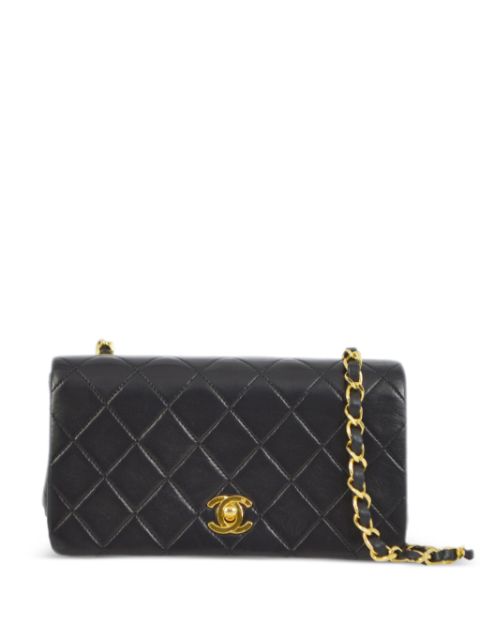 HOT SALE CHANEL 1985-1990 mini Full Flap shoulder bag Women