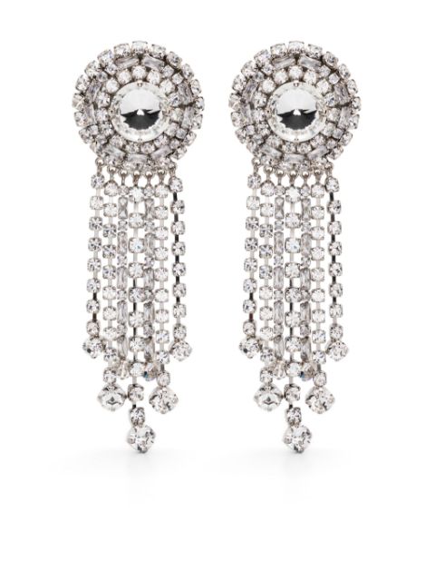 Alessandra Rich boucles d'oreilles à ornements en cristal