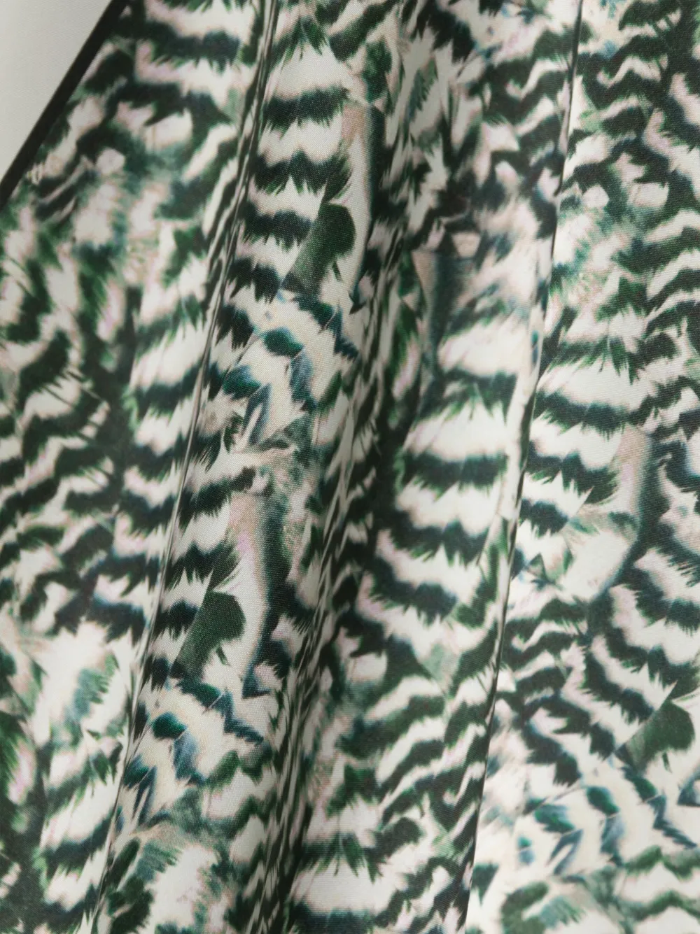 ISABEL MARANT Zijden sjaal met abstracte print Groen