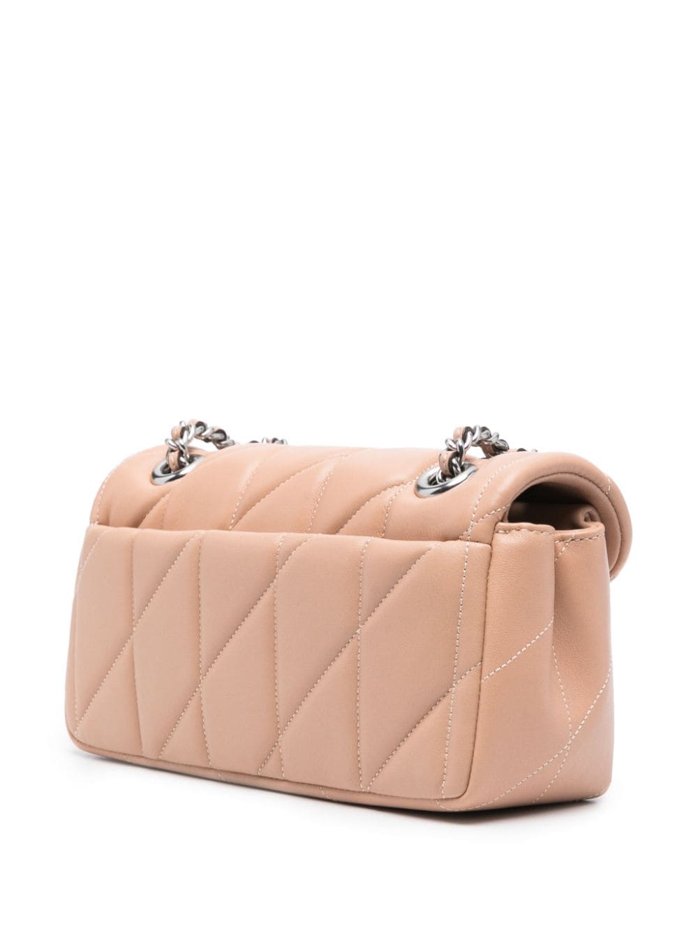 Shop Coach Tabby 20 Quilted Shoulder Bag In Neutrals