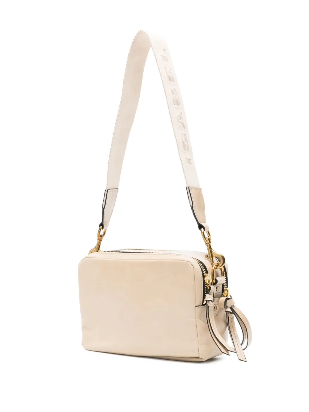 Shop Isabel Marant Wardy Leather Camera Bag In Neutrals