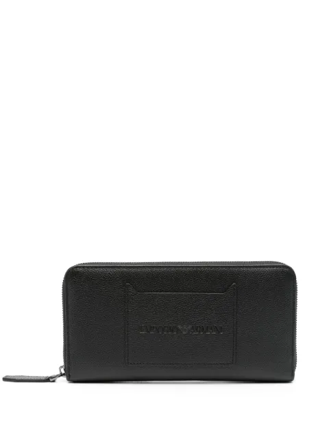 Emporio Armani zipped leather wallet