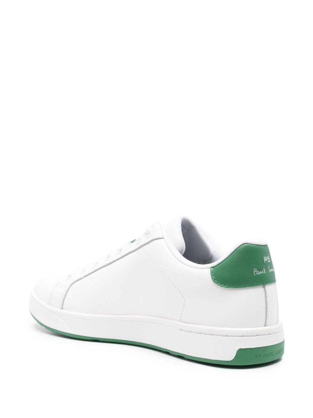 Shop Ps By Paul Smith Albany Leather Sneakers In White